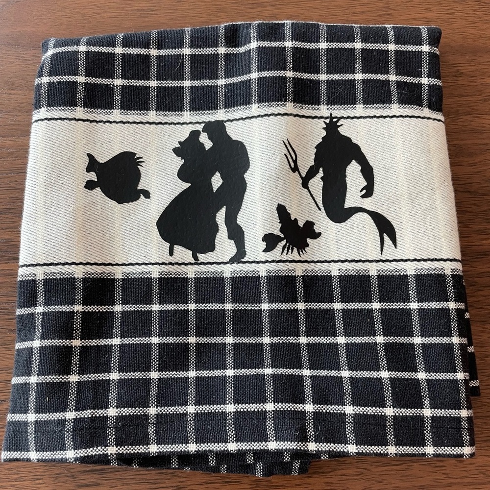Decorative Little Mermaid Kitchen Towel set of 3 - Picture 2 of 4